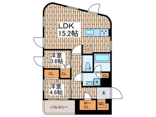 GranDuo大森山王2の物件間取画像